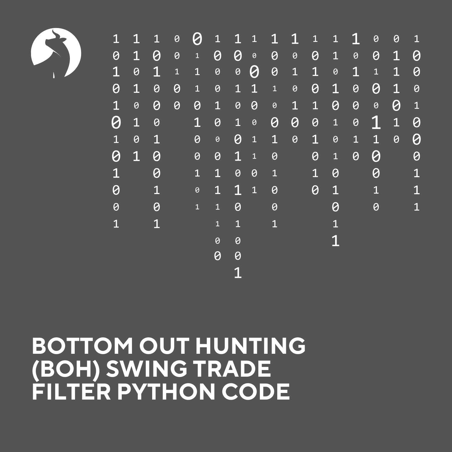 Bottom Out Hunting Filter for Swing Trades - Python Code